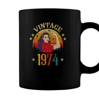 47Th Birthday Gift 47 Years Old For Women Retro Vintage 1974 Coffee Mug - Seseable