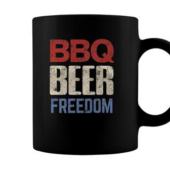 4Th Of July Patriotic Usa American Flag Bbq Beer Freedom Coffee Mug - Seseable