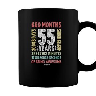 55Th Birthday 55 Years Old Vintage Retro - 55 Yr Old Coffee Mug - Seseable