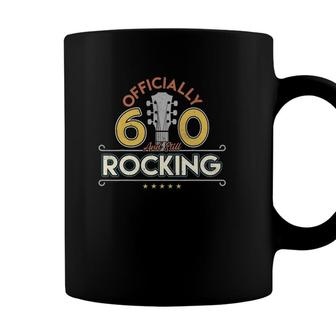 60 Years Old Dad Vintage Guitar Birthday Grandpa Papa Gift Coffee Mug - Seseable