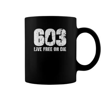 603 New Hampshire - Live Free Or Die Coffee Mug | Mazezy