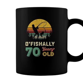 70 Years Old Seventy Grandpa Fish 70Th Birthday Fishing Gift Coffee Mug - Seseable