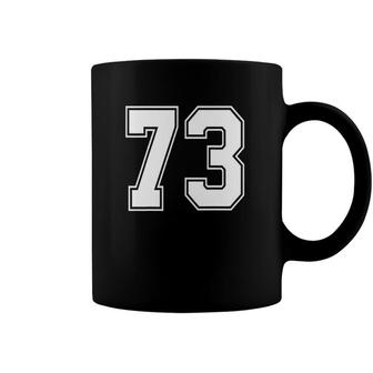 73 Number 73 Sports Jersey My Favorite Player 73 Ver2 Coffee Mug | Mazezy