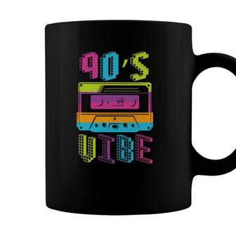 90S Vibe Colorful Mixtape For 80S 90S Music Retro Coffee Mug - Seseable