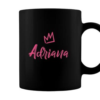 Adriana The Queen Pink Crown For Women Called Adriana Coffee Mug - Seseable