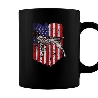 American Flag German Shorthaired Pointer 4Th Of July Usa Coffee Mug - Seseable