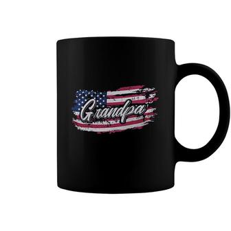 American Flag Grandpa Decoration 2022 Trend Coffee Mug - Seseable