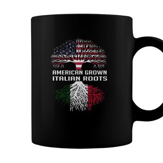 American Grown Italian Roots Italy Flag Proud Men Women Coffee Mug - Seseable