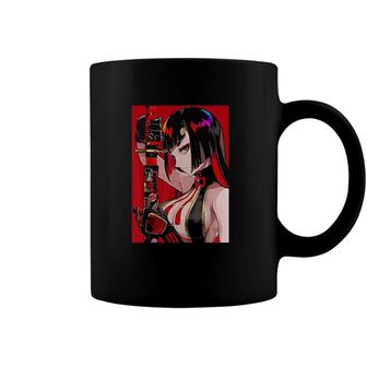 Anime Girl Samurai Waifu Japanese Aesthetic Otaku Kawaii Coffee Mug - Monsterry DE