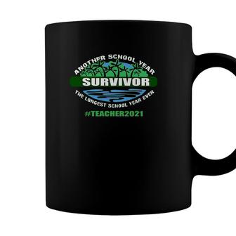 Another School Year Survivor Teacher 2021 Largest Teaching Coffee Mug - Seseable