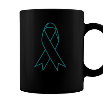 April Sexual Assault Awareness Teal Ribbon Coffee Mug - Seseable
