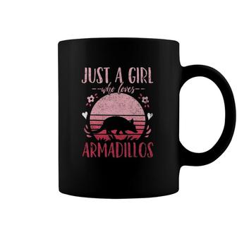 Armadillo Just A Girl Who Loves Armadillos Vintage Coffee Mug | Mazezy AU