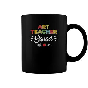 Art Teacher Squad First Day Of School Cool Art Teacher Coffee Mug | Mazezy