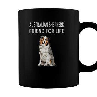 Australian Shepherd Friend For Life Dog Friendship Coffee Mug - Seseable