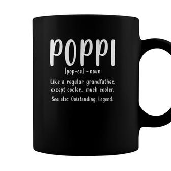Awesome Grandpa Fathers Day Tee Poppi Definition Design Coffee Mug - Seseable