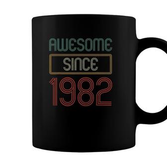 Awesome Since 1982 Retro 40Th Birthday Gifts 40 Years Old Coffee Mug - Seseable