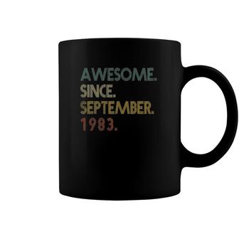 Awesome Since September 1983 39Th Birthday 39 Years Old Retro Coffee Mug | Mazezy AU