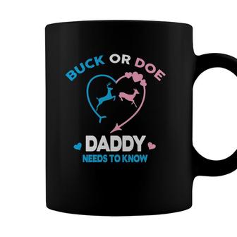 Baby Gender Reveal Party Gender Reveal Buck Or Doe Daddy Coffee Mug - Seseable