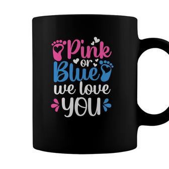Baby Gender Reveal Party Pink Or Blue We Love You Baby Shower Coffee Mug - Seseable