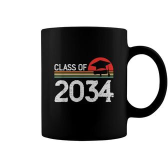 Back To School Vintage Class Of 2034 Grow With Me Graduation Coffee Mug - Seseable