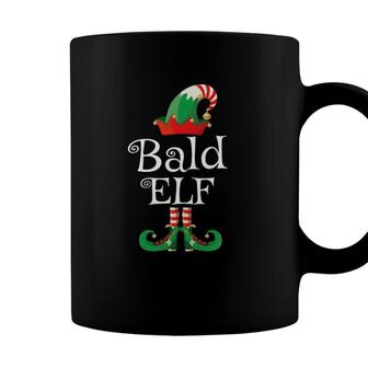 Bald Elf Gift Funny Family Costume Matching Christmas Coffee Mug - Seseable
