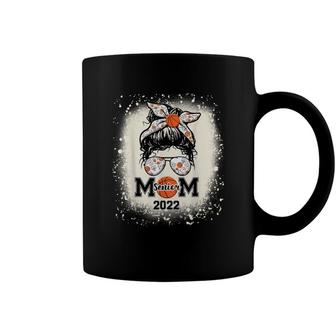 Basketball Senior Mom 2022 - Messy Bun Coffee Mug - Seseable