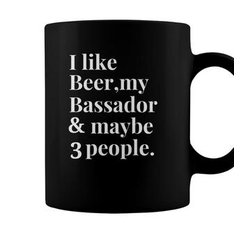 Bassador Funny Dog Owner Craft Beer Lover Gift Women Men Coffee Mug - Seseable