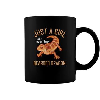Bearded Dragon Lizard - Just A Girl Coffee Mug | Mazezy