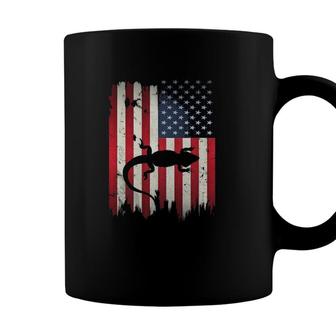 Bearded Dragon Usa American Flag 4Th Of July Lizard Gift Coffee Mug - Seseable