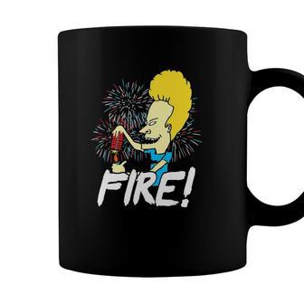 Beavis-Fire 4Th Of Julys For Men Women Happy 4Th Of July Coffee Mug - Seseable