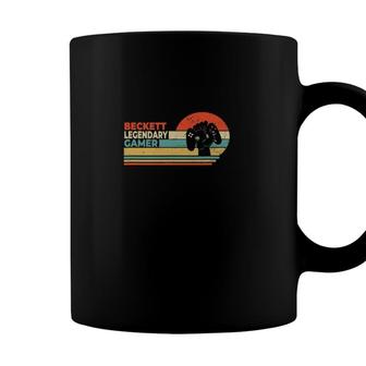 Beckett Legendary Gamer Personalized First Name Coffee Mug - Seseable