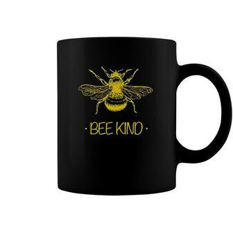 Bee Kind Summer Be Kind Feminist Nature Yellow Women Kids Coffee Mug | Mazezy