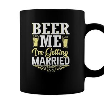 Beer Me Getting Married Yellow Color Graphic Coffee Mug - Seseable