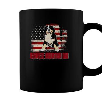 Bernese Mountain Dad American Flag 4Th Of July Dog Lovers Coffee Mug - Seseable