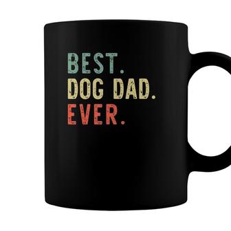 Best Dog Dad Ever Funny Vintage Gift Christmas Coffee Mug - Seseable