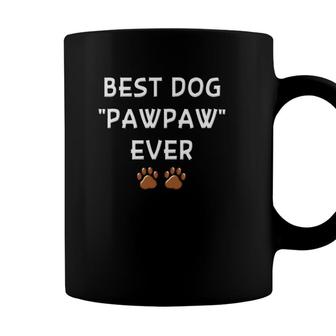 Best Dog Dad Ever Paw Paw Print Father Grandpa Gifts Coffee Mug - Seseable
