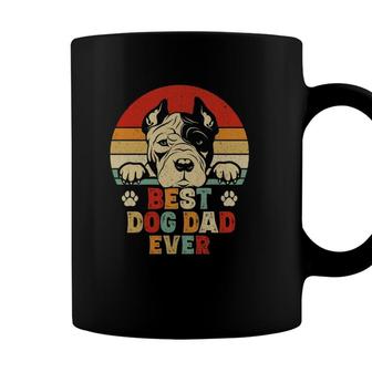Best Dog Dad Ever Pit Bull Daddy American Pitbull Dog Lover Coffee Mug - Seseable