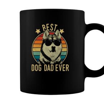 Best Dog Dad Ever Siberian Husky Fathers Day Gift Coffee Mug - Seseable