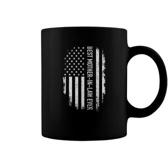 Best Mother-In-Law Ever Us American Vintage Flag Coffee Mug - Seseable