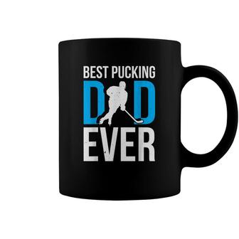 Best Pucking Dad Ever Ice Hockey Fathers Day Coffee Mug - Seseable