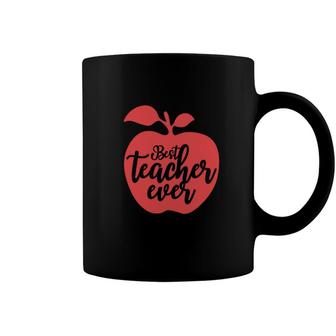 Best Teacher Ever Red Apple Fruit Great Graphic Coffee Mug - Seseable
