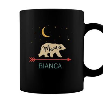 Bianca Name Gift Personalized Retro Mama Bear Coffee Mug - Seseable