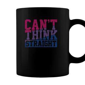 Bisexual Flag Cant Think Straight Gay Pride Month Lgbt Coffee Mug - Seseable