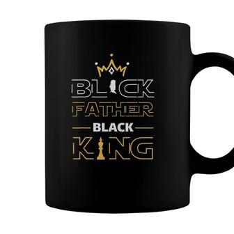 Black Father Black King Melanin Dad Fathers Day Father Fun Coffee Mug - Seseable