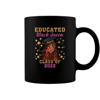 Black Girl Educated Seniors Locs Class Of 2022 Graduation Coffee Mug - Seseable