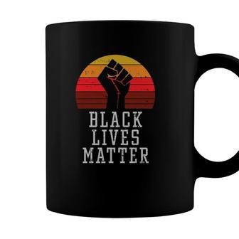 Black Lives Matter Raised Fist Melanin African History Pride Coffee Mug - Seseable