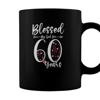 Blessed By God For 60 Years Old 60Th Birthday Gift For Women Coffee Mug