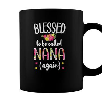 Blessed Nana Again | New Grandma Nana Promoted To Nana 2022 Coffee Mug | Seseable UK