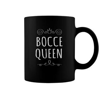 Bocce Queen Funny Bocci Ball Boules Toss Game Tee Coffee Mug | Mazezy