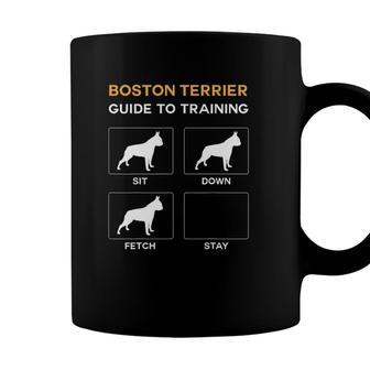 Boston Terrier Guide To Training Dog Obedience Dog Lover Coffee Mug - Seseable
